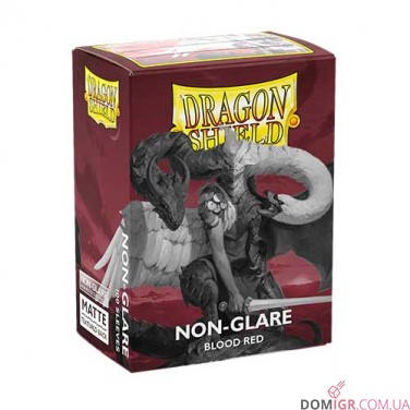 Dragon Shield Non-Glare Matte: Blood Red — Протекторы 100 шт.